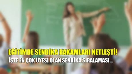 Eğitimde sendika rakamları netleşti: Zirve değişmedi, işte merak edilen sıralama!