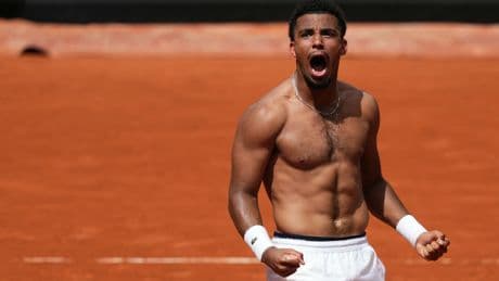 Arthur Fils’ wild shirtless celebration causes fight in French Open crowd after five-set thriller