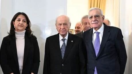 MHP Lideri Devlet Bahçeli Pervin Buldan ve Ahmet Türk ile görüştü