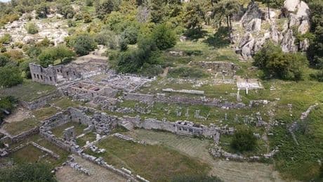 Labraunda Antik Kenti'nde restorasyon çalışmaları sürüyor
