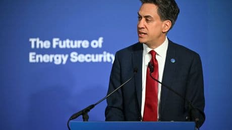 UK’s clean power push ‘route to energy security’, says Ed Miliband