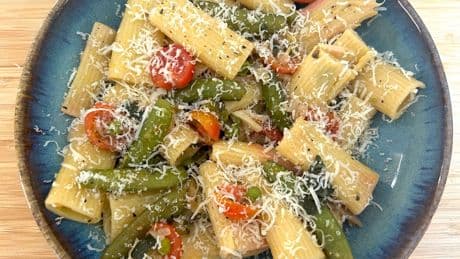 I made Meghan Markle's spring garden pasta salad. It wasn't the quickest dish, but all my friends loved it.