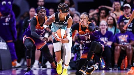 Natasha Cloud delivers in big moments — with some flair — for Liberty in battle with Mercury star