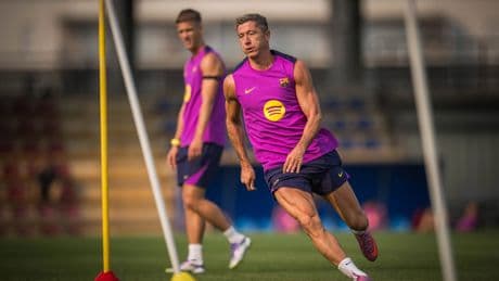 Lewandowski comienza su adiós al Barcelona