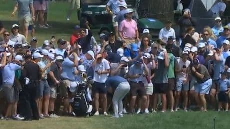 Rory McIlroy almost nailed by golf ball as Truist Championship fans dive for cover