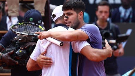 Tennis : «J’ai besoin de lui sur le circuit», Carlos Alcaraz heureux de retrouver son meilleur rival Jannik Sinner à Rome