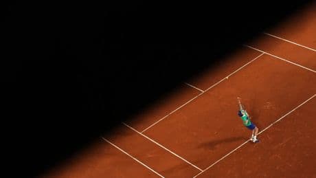 AP PHOTOS: Highlights from the first round of the French Open