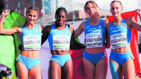 Kelly trascina la 4x100 e la giovine Italia che vince