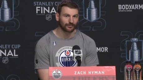 Edmonton Oilers’ forward Zach Hyman says a dislocated wrist is what knocked him out of the playoffs