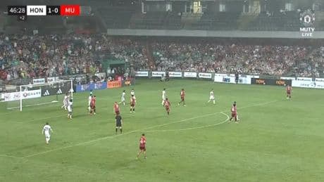 ‘So bad even the TV coverage has given up’ – MUTV CRASHES during Man Utd vs Hong Kong in ‘highlight of match’