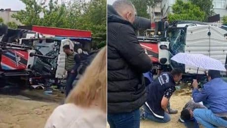 Bayrampaşa'da iş makinesi ortalığı savaş alanına çevirdi! 2 yaralı