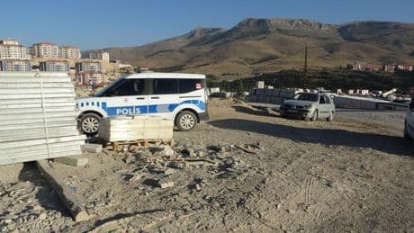 Şantiye alanında top mermisi bulundu