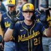 Perkins and Vaughn each homer, Brewers beat Braves 5-4 for 6th straight win