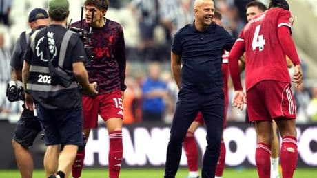 Arne Slot hails Liverpool’s ‘mentality to fight’ after late Rio Ngumoha winner