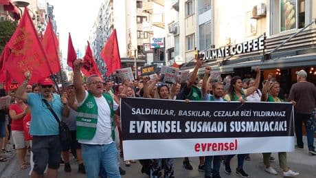 Evrensel’e saldırı sonrası İzmir büromuza destek yağdı