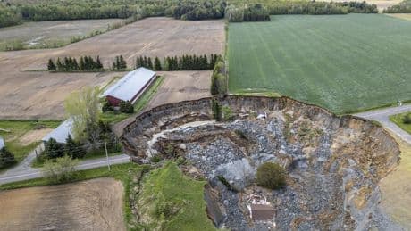 ‘The path disappeared:’ Landslide sweeps away home and road northeast of Montreal