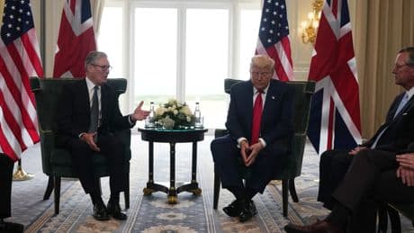 Trump speaks of ‘great love’ for Scotland and labels Starmer a ‘tax cutter’