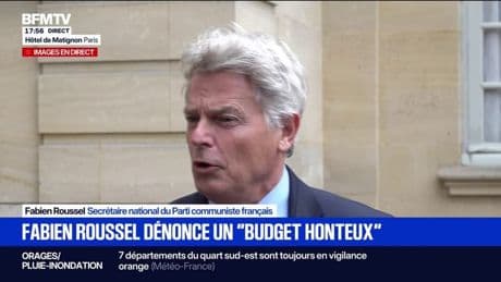 Consultations à Matignon: "On n'a pas senti d'ouverture ou de changement", affirme Fabien Roussel