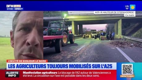 Mobilisation des agriculteurs dans le Nord: vers une fin des blocages sur les autoroutes