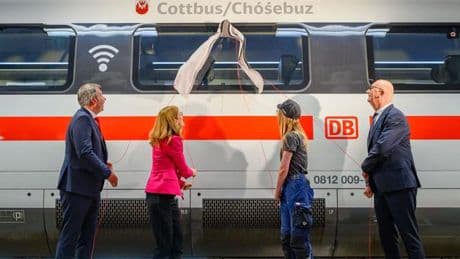 Bahnwerk: Taufe mit Gurkenwasser: ICE 4 heißt nun "Cottbus"