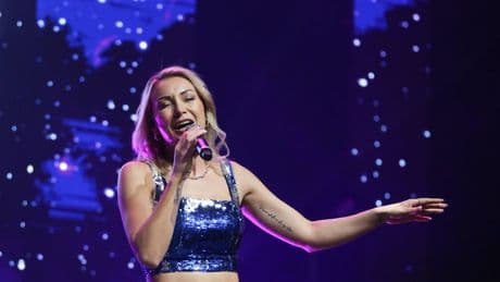 Besonderer Gast: Anna-Carina Woitschack kommen auf der Bühne die Tränen