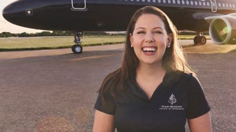 I help run the Four Seasons private jet with round-the-world journeys. Unique moments like trips to Antarctica make it super special.