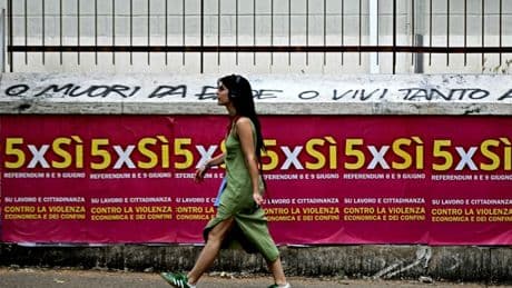 Italien stimmt über schnellere Einbürgerung und Arbeitnehmerschutz ab