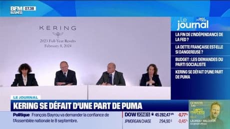 Kering se défait d'une part de Puma
