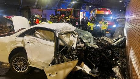 Muere un joven de 32 años tras perder el control de su coche en un túnel de Madrid