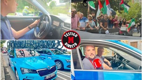 Dentro del coche del Israel: &quot;Nos han llamado asesinos, han escupido a los corredores…&quot;