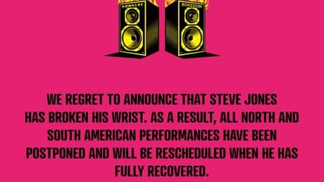 Sex Pistols forced to postpone tour after band member’s injury