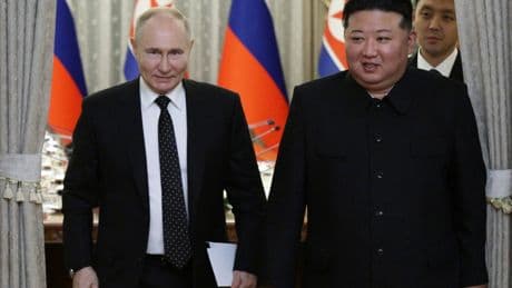 What is the new road bridge North Korea is building with Russia?