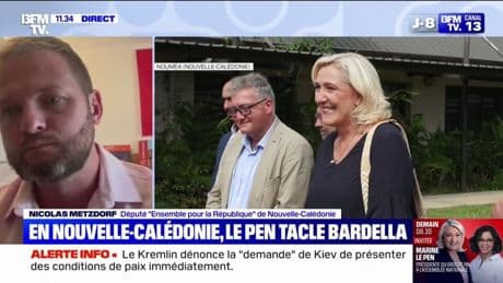 "Marine Le Pen est beaucoup moins pro-française que son père ne l'était", déclare Nicolas Metzdorf député Ensemble de Nouvelle-Calédonie
