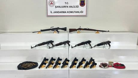 Şanlıurfa'da operasyon: Jandarma nereye baktıysa silah çıktı