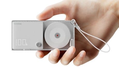 Sharge added a rechargeable battery to its sleek retractable charger