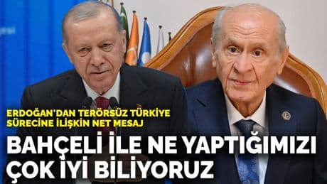 Erdoğan'dan terörsüz Türkiye sürecine ilişkin net mesaj: Bahçeli ile ne yaptığımızı çok iyi biliyoruz