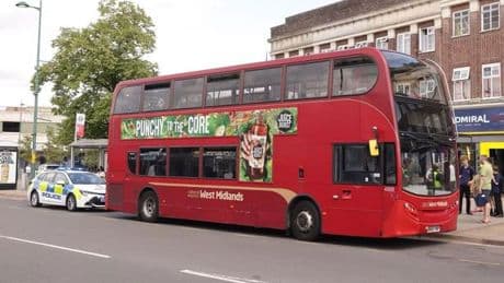 Birmingham bus brawl sees 'person stabbed' and passengers 'fight with weapons'