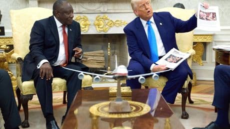 White House meeting disquiets Ramaphosa when Trump emphasizes disputed 'genocide' reports
