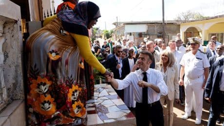 Macron promises relief for cyclone-battered Mayotte, but residents want more