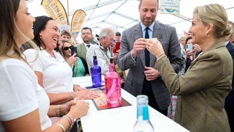 Prince William sips gin and cider with aunt Sophie on rare joint outing