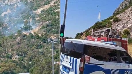 Antalya'da ormanlık alanda yangın: Ekipler müdahale ediyor