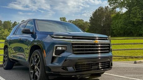 I drove the $55,000 Chevrolet Traverse. It's a roomy family SUV with cool tech that's held back by a noisy engine