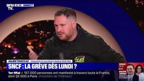 Grève SNCF: "Les négociations n'ont jamais commencé, c'est ça le problème sur ce conflit", affirme Julien Troccaz, cheminot, secrétaire fédéral SUD-Rail
