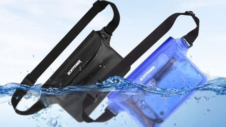 Disfruta el agua sin preocupaciones con las riñoneras impermeables para piscina y playa