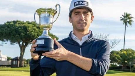 El golfista bilbaíno Javier Sainz sigue al alza y se deja ver en su fetiche Scottish Challenge