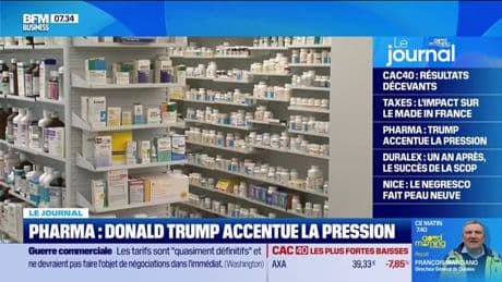 Industrie pharmaceutique: Donald Trump accentue la pression