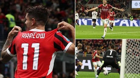 Revealed: Why Christian Pulisic wore the name Harlow on the back of his shirt… as he scored for AC Milan in Serie A win