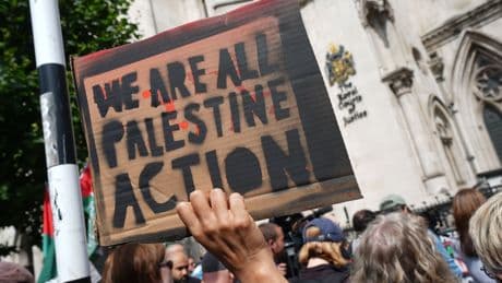 Palestine Action ban ‘disturbing misuse’ of UK law, UN human rights chief says