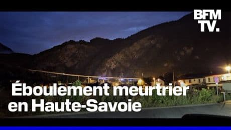 Deux morts après un éboulement sur la RN 205 en Haute-Savoie, deux autres personnes blessées
