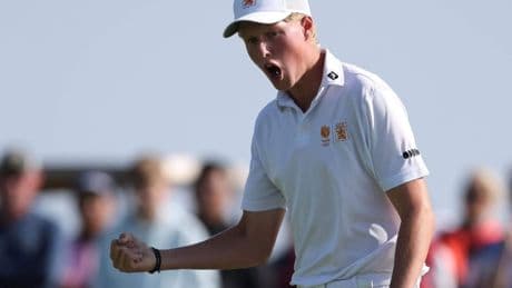Maarten Lafeber heeft het niet meer tijdens historische golfzege zoon Guus (17): ’Werd helemaal gek’